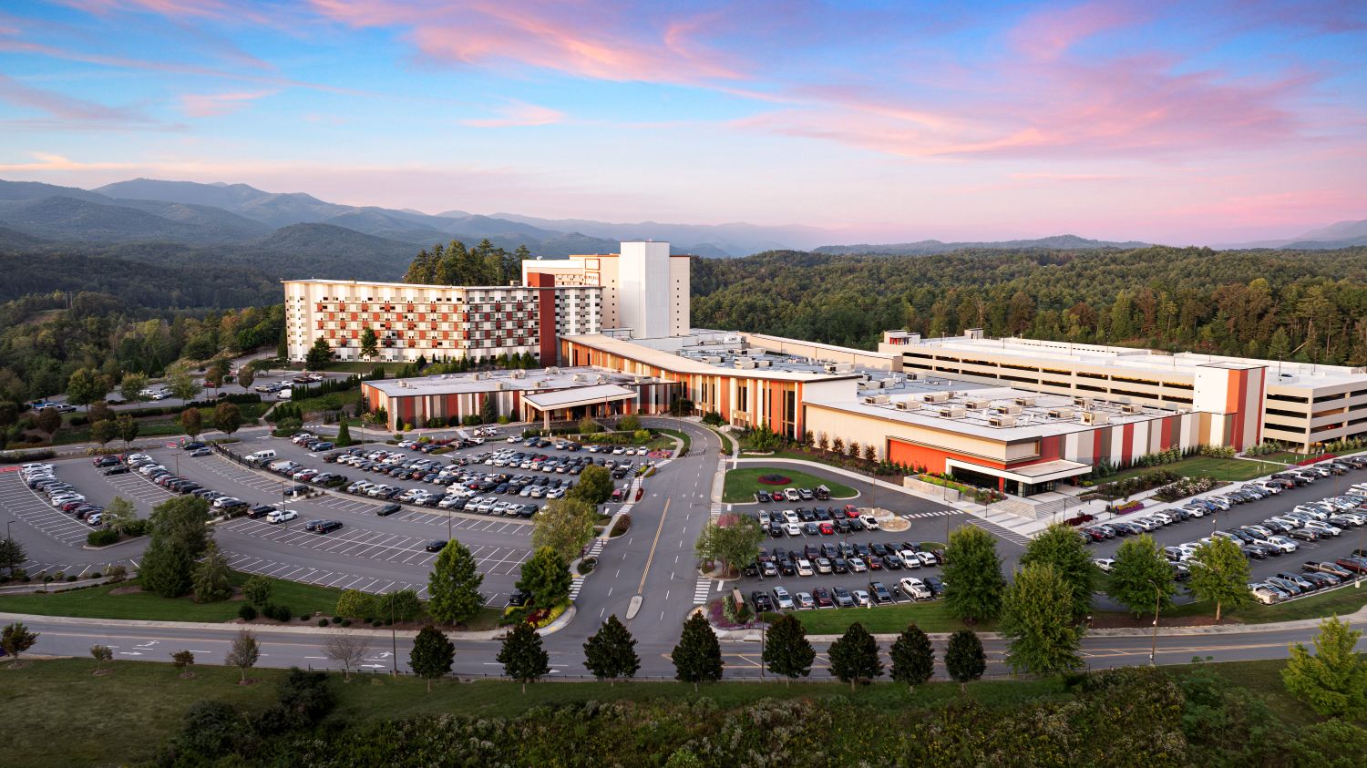 exterior of Harrah casino