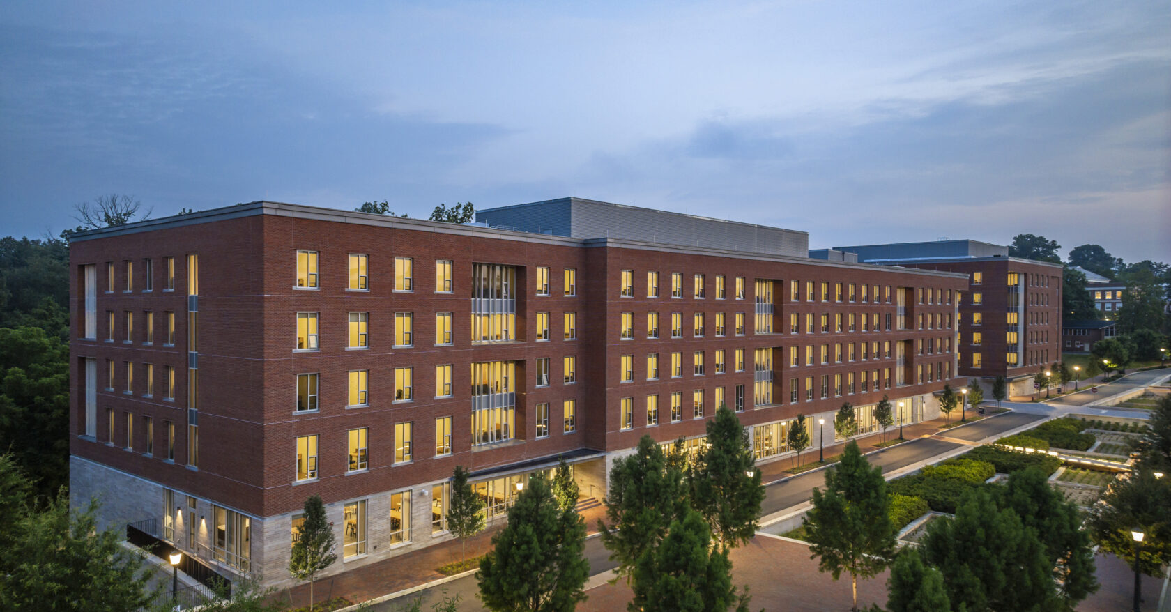University of Virginia’s Gaston & Ramazani Student Houses exterior